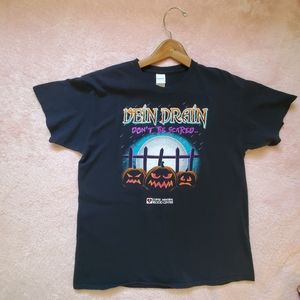 Vintage T-Shirt Black Men's Size L Halloween Vein Drain